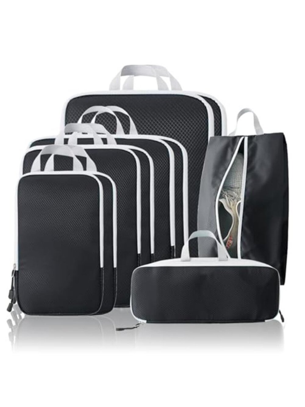 10 Set Compression Packing Cubes Travel Luggage Organizer Carry On Suitcase
